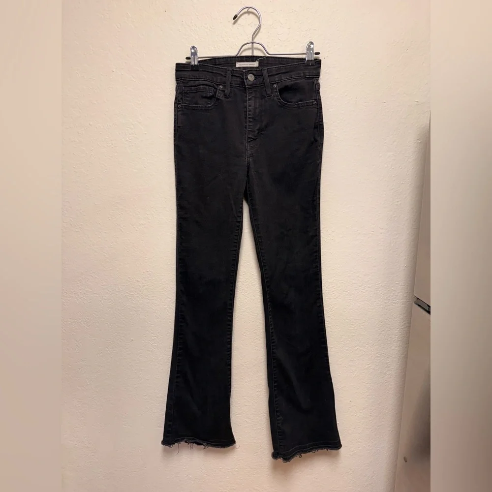 Levi's Black Flare Women's Jeans - Picture 1 of 4